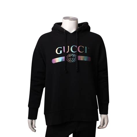 gucci tile hoodie|Gucci oversized logo hoodie.